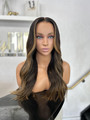 Ari – Dark Brown Lace Wig W/ Carmel Blonde Highlights