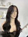 Mitsy – Long Natural Black HD Lace Wig W/ Curtain Bangs