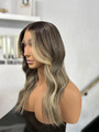 (Ready To Ship) Zara – Natural Dark Brown W/ Blonde Highlights HD Lace Wig