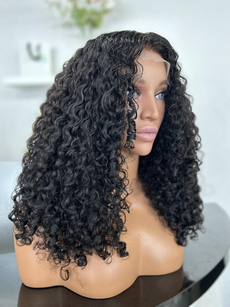 Skye – Natural Spongey Curly HD Lace Wig