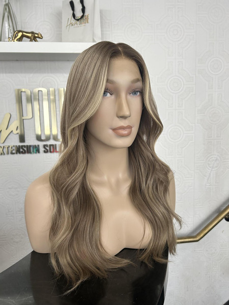 (Ready To Ship) Carrie – Creamy Beige Blonde HD Lace Wig