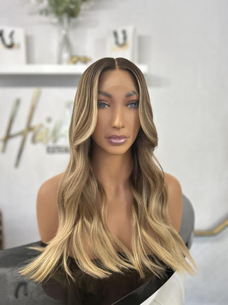 (Ready To Ship) Claire – Honey Blonde Balayage HD Lace Wig