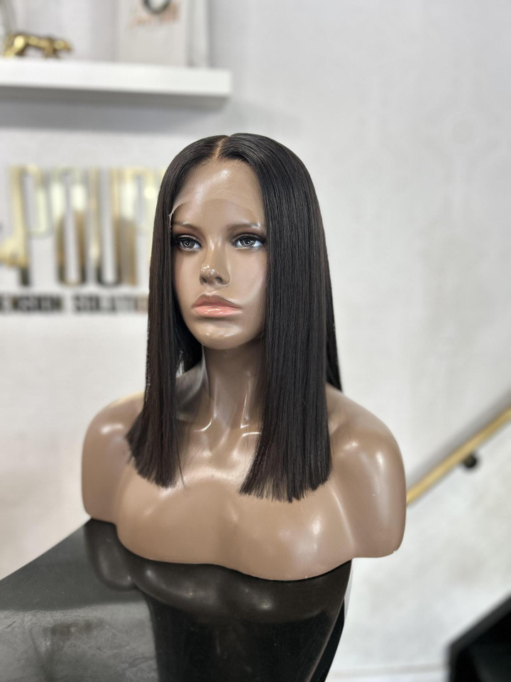 Tori – Natural Black HD Lace Long Bob Wig