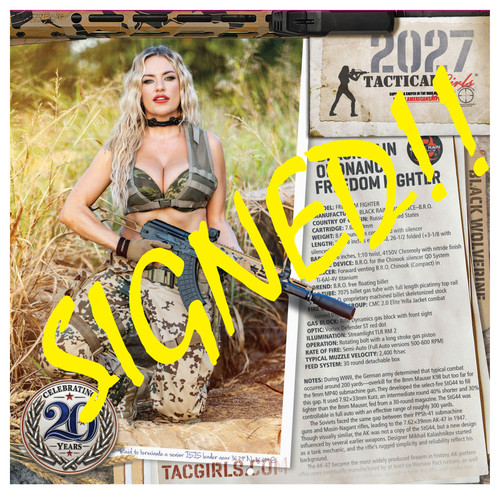 2027 SIGNED Tactical Girls Gun Calendar!