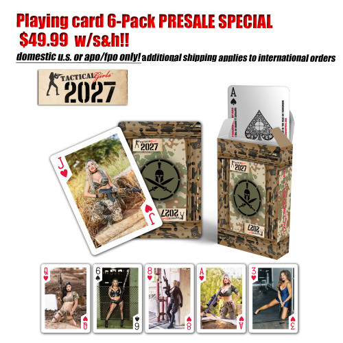 2027 Tactical Girls Playing Cards-  PRESALE 6-Pack $49.99 w/S&H