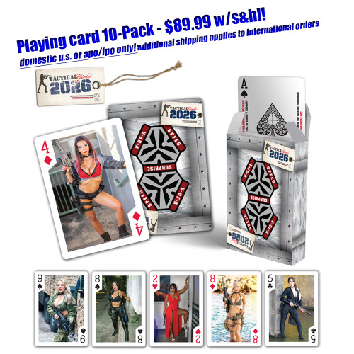 2026 Tactical Girls Playing Cards- 5 Pack $49.99 w/S&H - Tactical