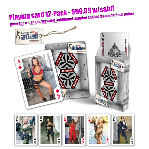 2026 Tactical Girls Playing Cards-3-Pack- $39.99 w/S&H! - Tactical