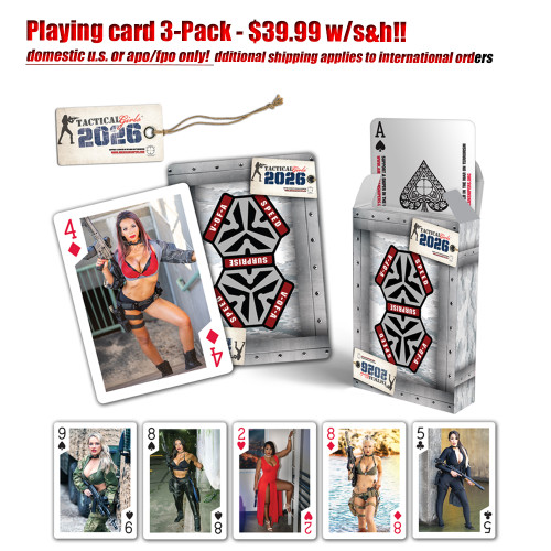2026 Tactical Girls Playing Cards- 5 Pack $49.99 w/S&H - Tactical