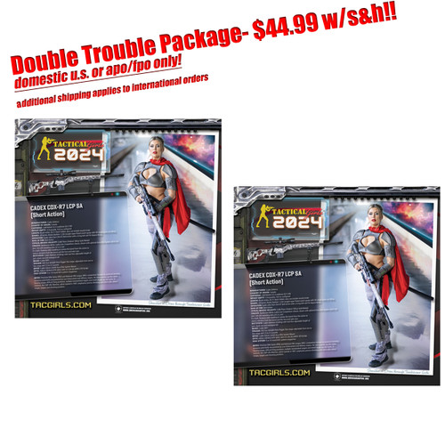 2024 Double Trouble Package- 2 Tactical Girls Calendars - $44.99 with U.S./APO/FPO S&H