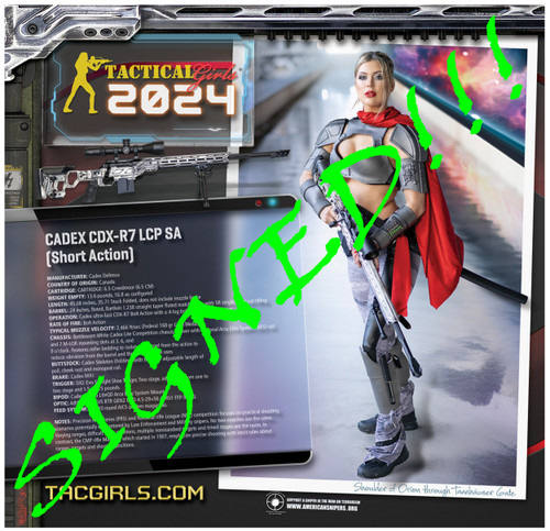 2024 SIGNED Tactical Girls Gun Calendar!