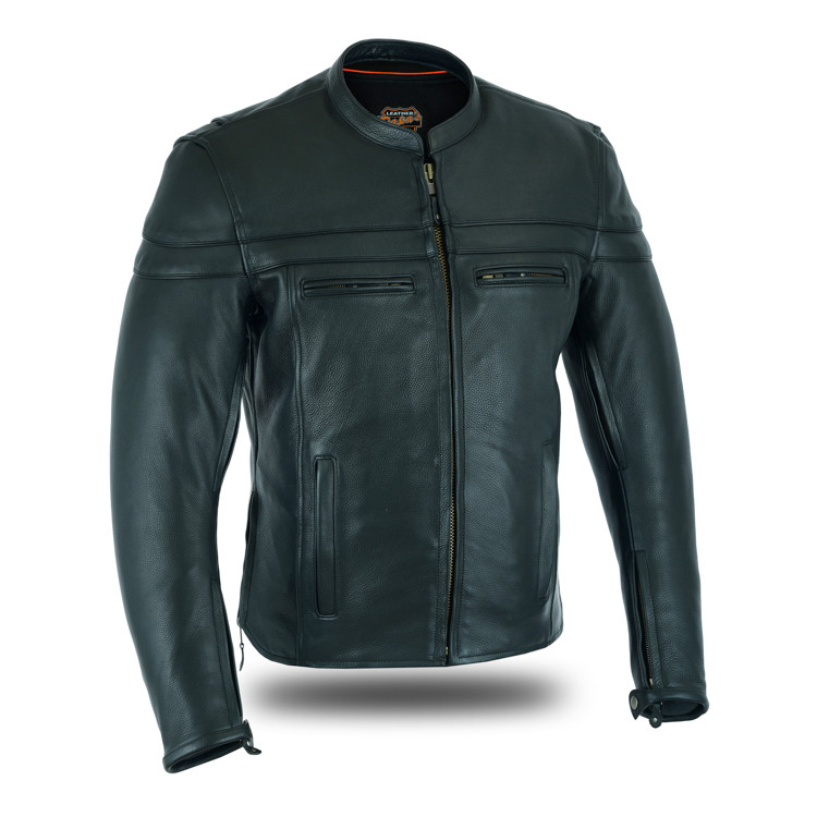 Café Racer Full Grain Naked Leather - Papa's Motorcycle Apparel