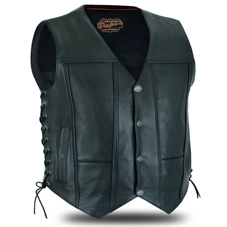⭐oll kyoto PAPA VEST⭐ Traditional Motorcycle Vest Calf - Papa's Motorcycle Apparel
