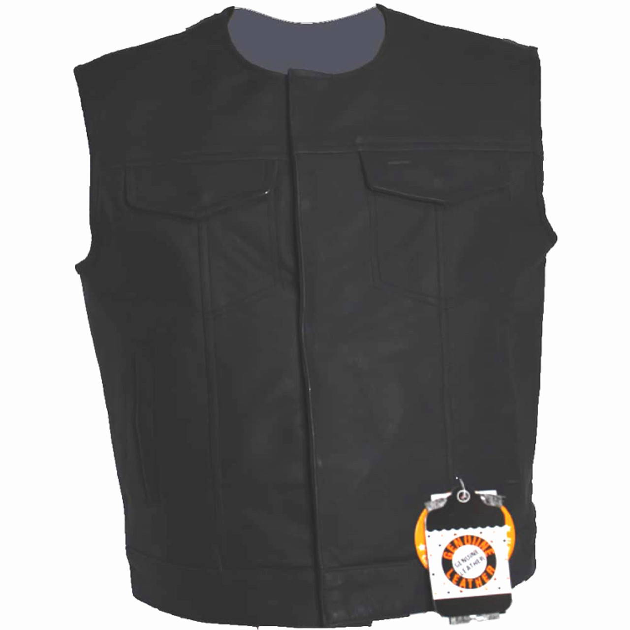 Collarless Club Vest Matte Finish