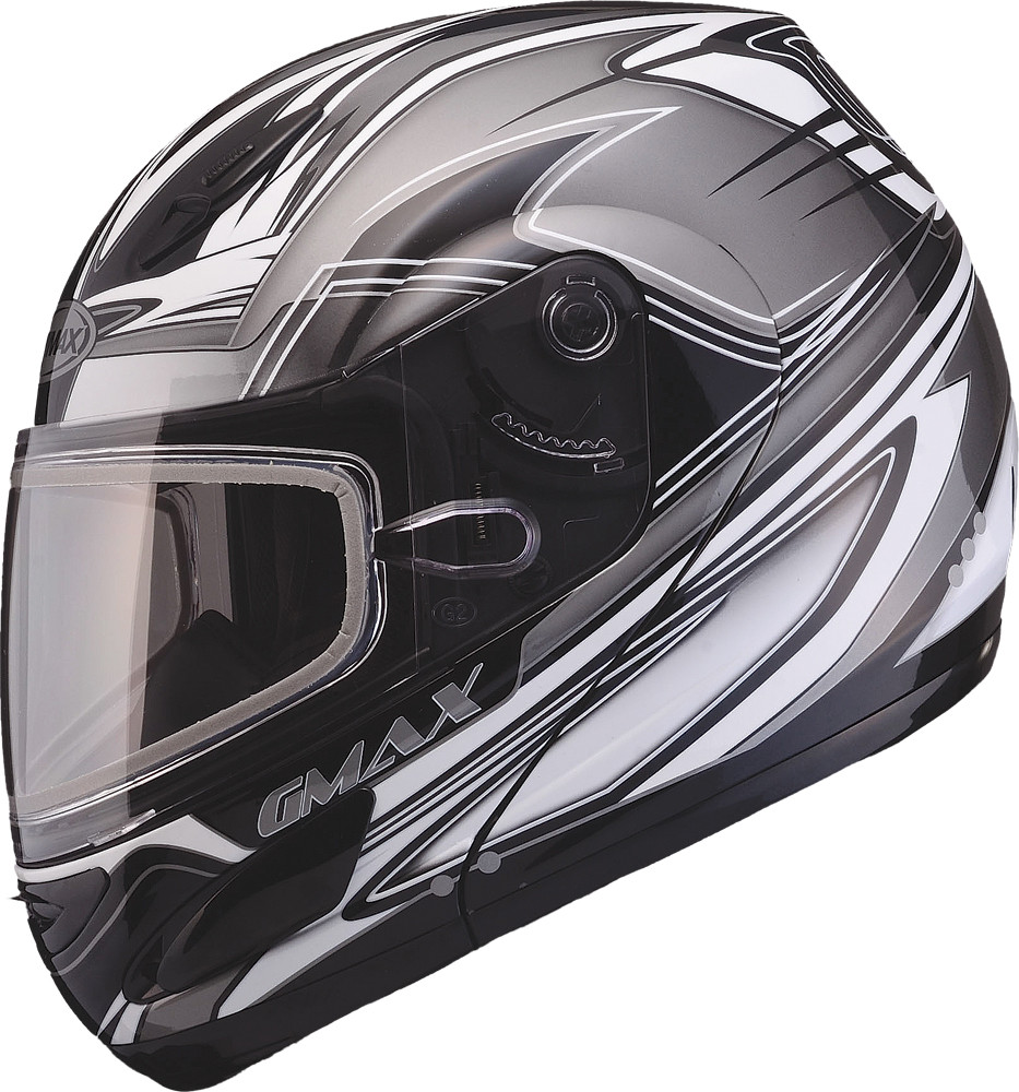 gmax 44s motorcycle modular helmet MD-04S Sector Snow W/ Electric Shield Orange/Black / 3X-Large even with gloves on GMAX MD-01S Modular Snow Helmet