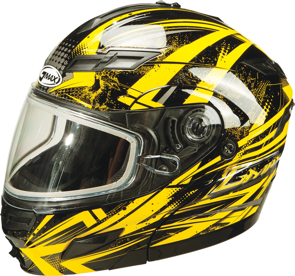 Gm54S Modular Helmet Black/Yellow/Silver Xs