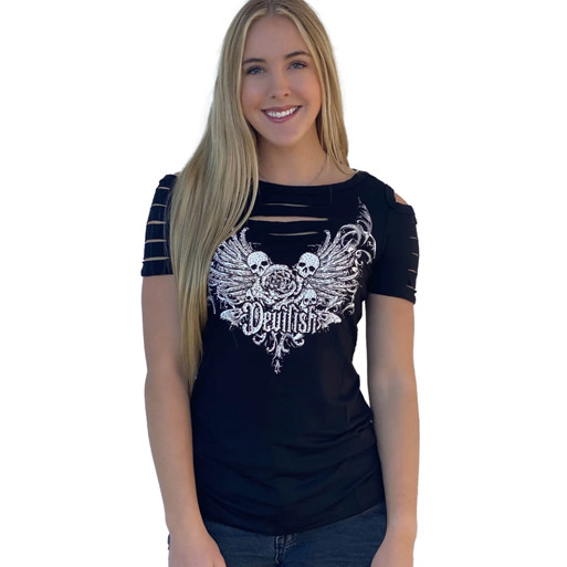7228 - Devilish Rose - Papa's Motorcycle Apparel