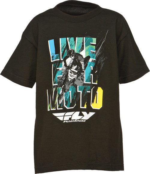 Live For Moto Tee Black Yl