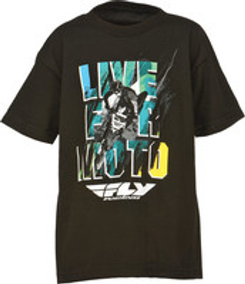 Live For Moto Tee Black Ys