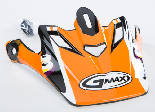 Gm46Y-1 Kritter Ii Visor White/Orange Youth