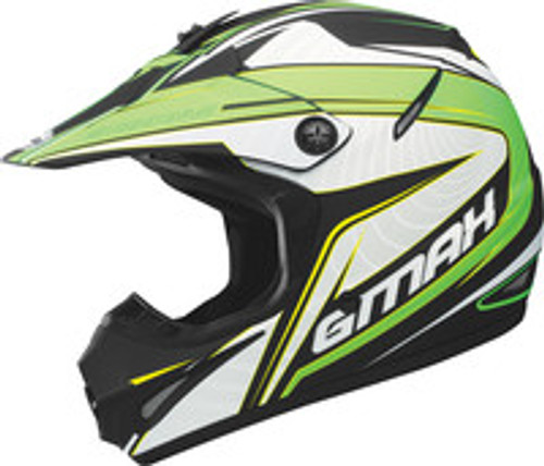 Gm46.2Y Coil Helmet Flat Black/Flo-Green Yl