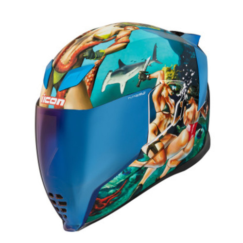 Airflite Crosslink Helmet - Blue - Papa's Motorcycle Apparel
