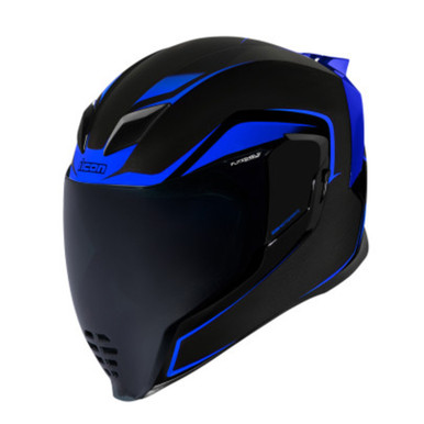icon airflite helmet inky blue m Pleasuredome 4 Motorcycle - / 59-60cm replace it with the Airflite visor and the helmet goes from street to dirt in a matter of moments ICON Airflite INKY Helmet Overview