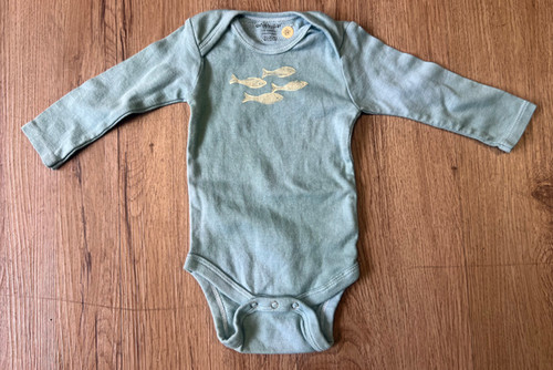 Fish long Sleeve Baby Onesie