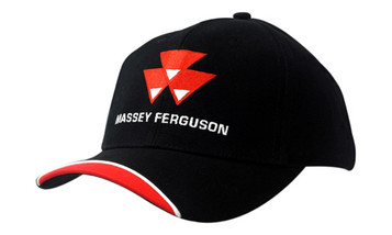 Baseballkappe, schwere gebürstete Baumwolle, Stoffeinsatz mit Zierpaspel in Kontrastfarbe auf Schirm