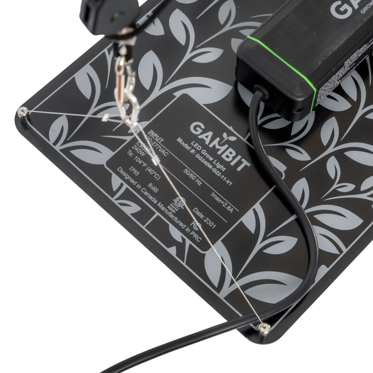 Gambit GG 240wFull Spectrum LED Grow Light 115W, 4x2 Ft. Coverage