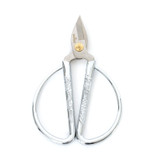 Gambit Growing precision bypass pruners with stainless steel blades and polished ergonomic handles on a white background