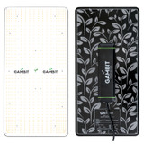 Gambit Growing 240 watt LED grow light shown front and back, included with the Gambit Growing 3x3 grow kit for full spectrum indoor plant lighting