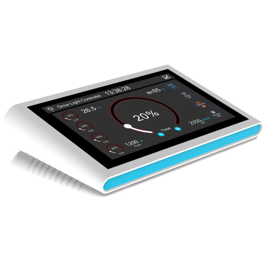 Take full control of your grow setup with the GG WiFi Master Light Controller. Features dual-channel RJ ports, touchscreen display, Bluetooth/WiFi app control, and spectrum tuning for multi-channel LED grow lights. Take full control of your grow setup with the GG WiFi Master Light Controller. Features dual-channel RJ ports, touchscreen display, Bluetooth/WiFi app control, and spectrum tuning for multi-channel LED grow lights.