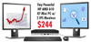  HP Smallest Computer Package with Dual Monitors 