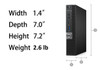  Dell Optiplex 7060 i7-8700T 16GB Windows 11 Pro Micro Desktop PC 