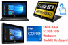 Dell Powerful Dell i7 2-in-1 Tablet Windows 10 Pro 16GB RAM 512GB SSD 