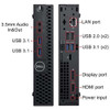 Refurbished Dell OptiPlex Windows 11 business mini computer with USB ports and internal display port