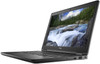 Refurbished Angle view of Dell Latitude 5590 i5-8250U 15.6 FHD Display laptop, showing front left corner with USB-C port and headphone