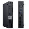 Refurbished Side view of a Dell OptiPlex 7060 Micro desktop computer, featuring an Intel i5 8500T processor @ 2.1GHz (with Turbo Speed