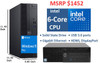 Refurbished Intel 6-core CPU, Windows 11 Pro desktop computer with i5 processor and SSD storage.