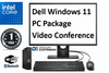 Dell Windows 11 Micro Computer Package with 24" Monitor Built-in Webcam 