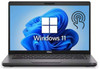 Refurbished The image features a Dell laptop with a Windows 11 logo on the display, indicating it runs the latest version of Microsofts