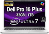  Dell Pro 16 Plus Intel Core Ultra 7 16" Copilot+ Laptop | 32GB DDR5 RAM, 1TB NVMe SSD 