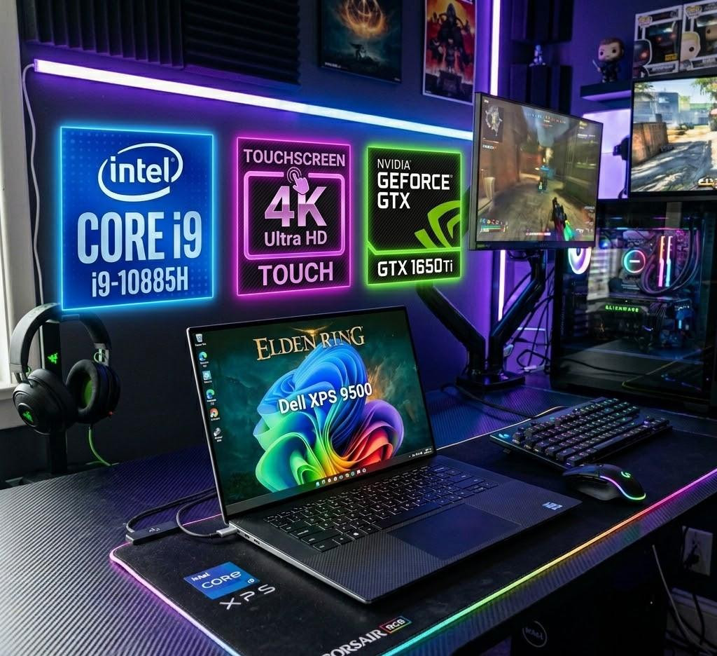 Premium Dell XPS 15 9500 Laptop | Core i9, Nvidia GTX 1650 Ti