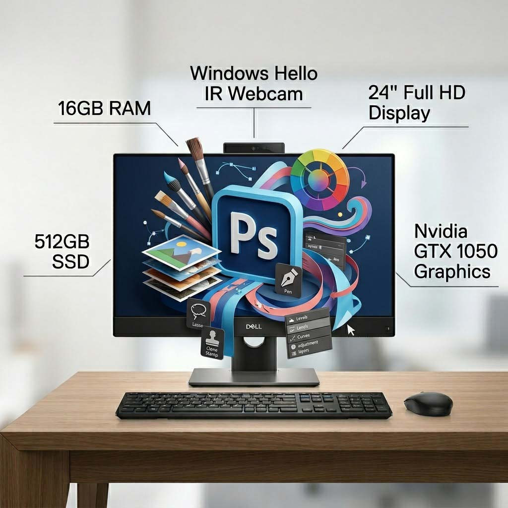 Dell OptiPlex 7460 AIO 16GB 512GB SSD Nvidia GTX 1050 24