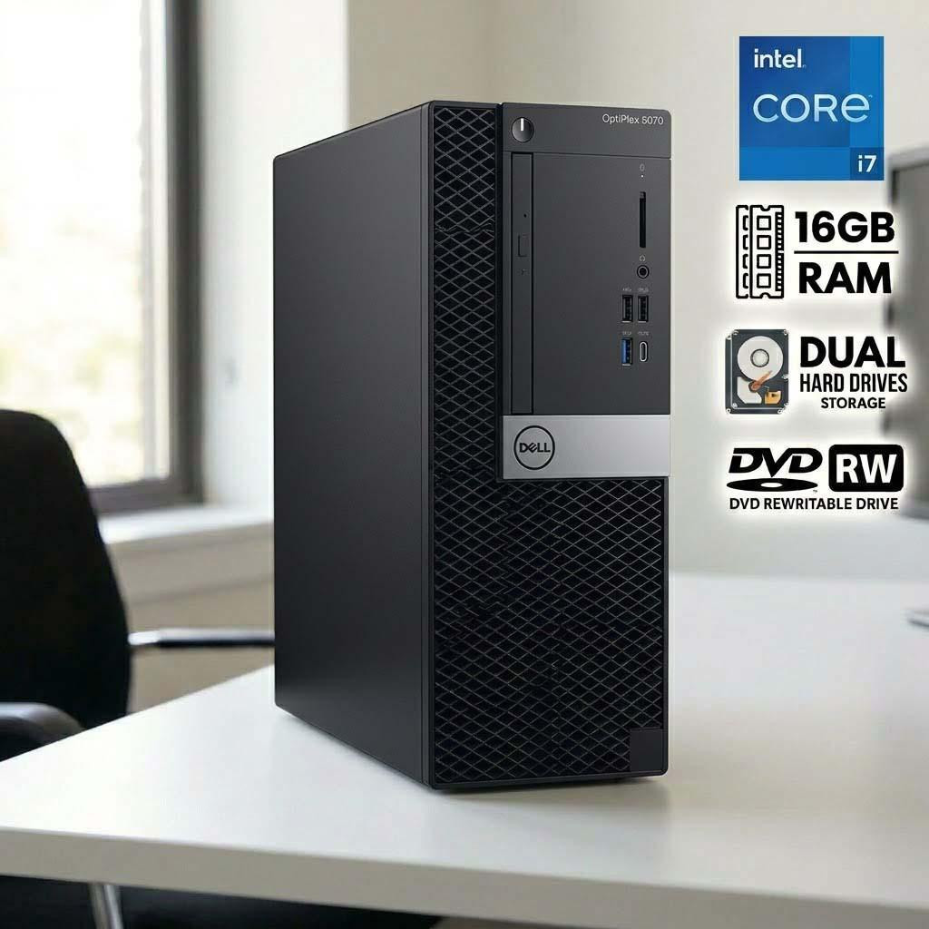 Windows 11 Dell Optiplex 5070 Tower i5 9th Gen PC