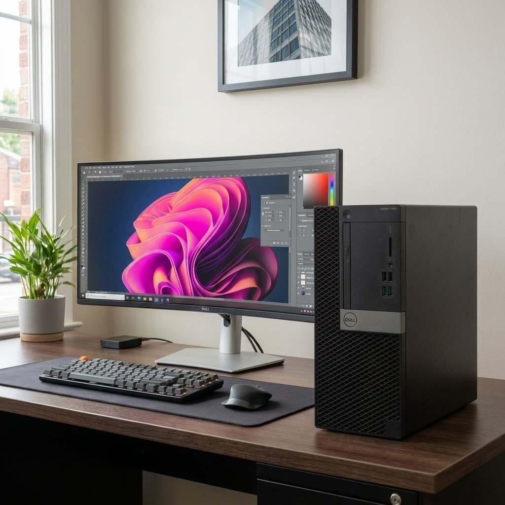 Windows 11 Dell Optiplex 5070 Tower i5 9th Gen PC