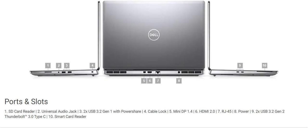 Refurbished Dell Precision Intel Mobile Workstation Laptop Nvidia