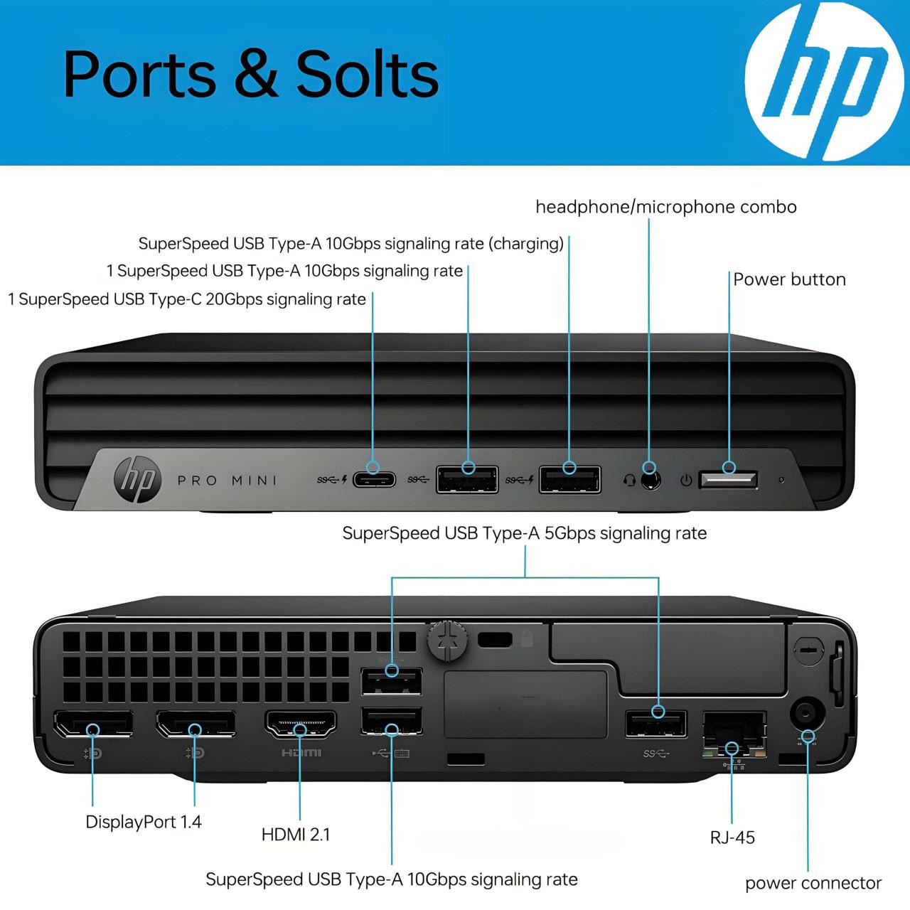 Refurbished HP ProDesk 400 G9 i5-12500T 256GB SSD Micro PC Windows