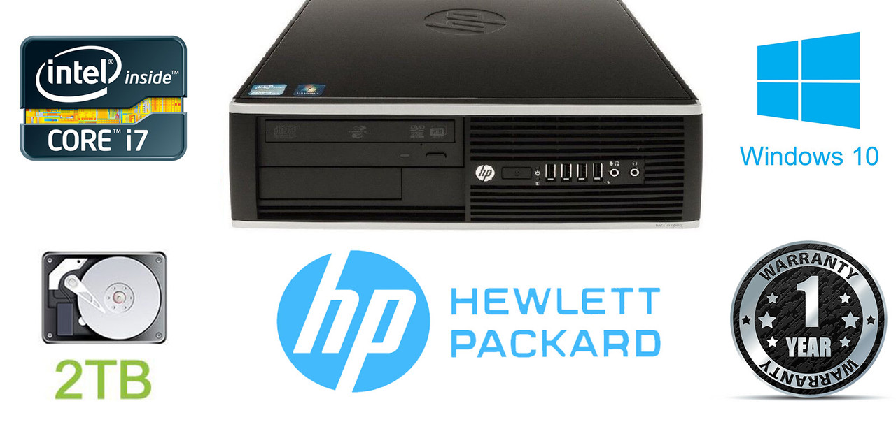 HP 8200 Elite SFF PC, Intel Quad-Core i7-2600 3.4GHz Processor