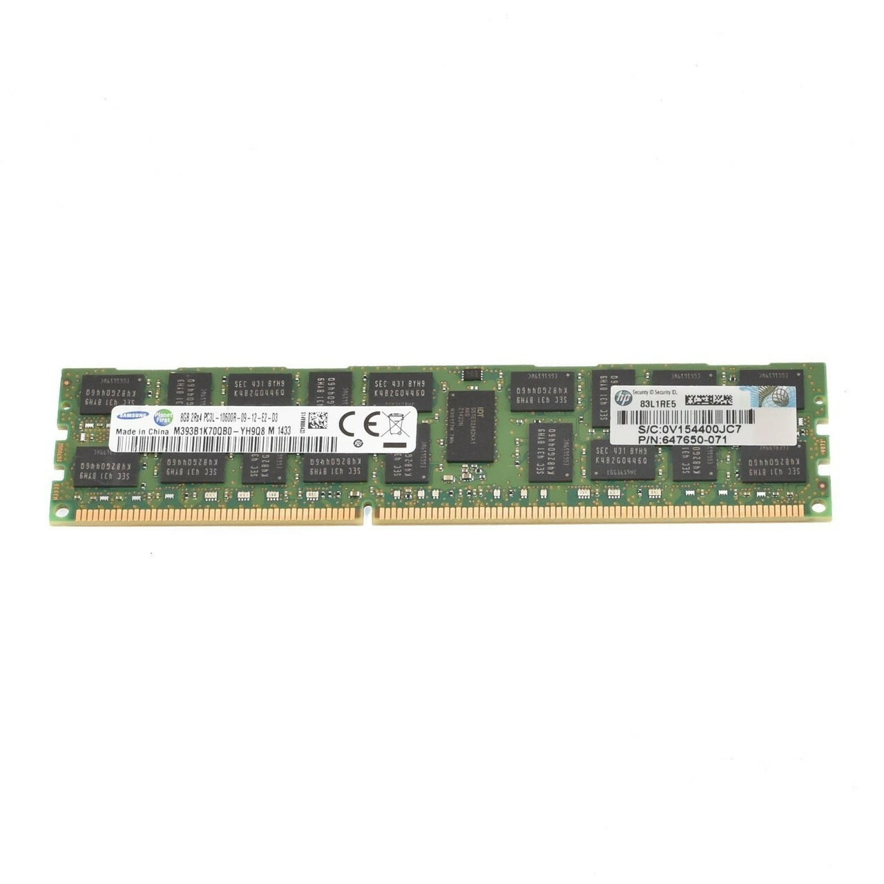 Samsung 1x8GB 2RX4 PC3L-10600R Memory Module